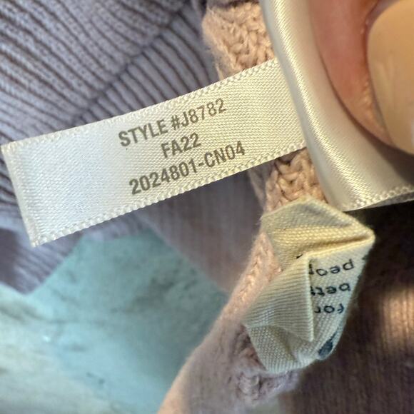 Madewell Pink Front Patch Pocket Thick Ribbed Knit Sweater XL - Picture 7 of 10